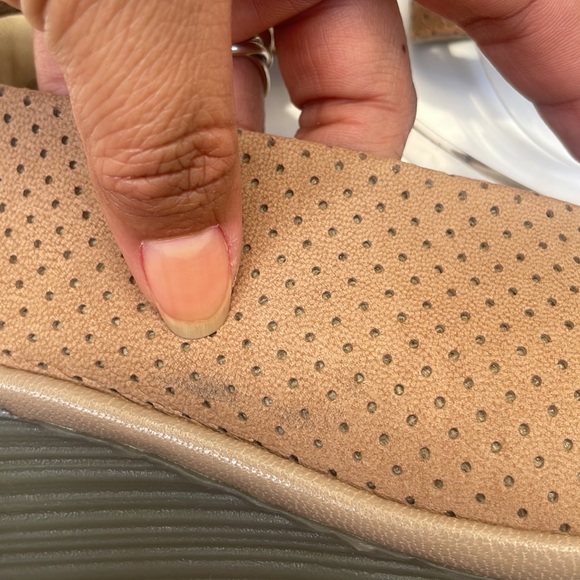 Fly London Women’s Yala Perforated Wedges in Cupido Beige - Picture 9 of 14